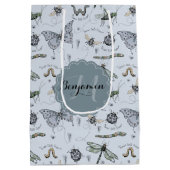 Soft Pastel Blauw Boho Baby Bugs Kinder & Baby Medium Cadeauzakje (Achterkant)