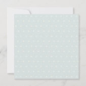 Soft Pastel Blue Green Foliage Vow Renewal Invite Bedankkaart (Achterkant)
