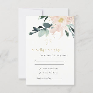 SOFT PASTEL BLUSH FLORAL BUNCH WATERVERF RSVP