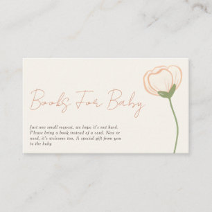 Soft Pastel Boho Baby Shower Boek Verzoek Informatiekaartje