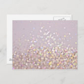 Soft Pastel Bokeh Sparkles Briefkaart (Voorkant / Achterkant)