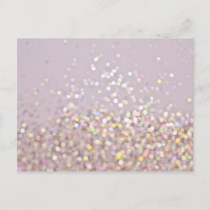 Soft Pastel Bokeh Sparkles Briefkaart