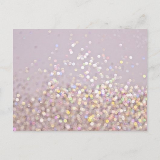 Soft Pastel Bokeh Sparkles Briefkaart (Voorkant)