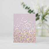 Soft Pastel Bokeh Sparkles Briefkaart (Staand voorkant)