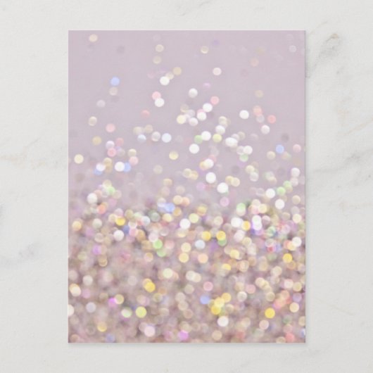 Soft Pastel Bokeh Sparkles Briefkaart (Voorkant)