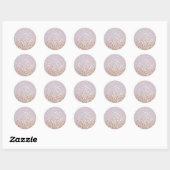 Soft Pastel Bokeh Sparkles Ronde Sticker (Vel)