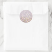 Soft Pastel Bokeh Sparkles Ronde Sticker (Tas)