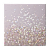 Soft Pastel Bokeh Sparkles Tegeltje (Voorkant)