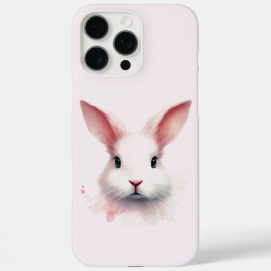 Soft Pastel Bunny Easter iPhone 16 Pro Max Hoesje (Achterkant)