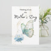 Soft Pastel Butterfly Kaart Moederdag Comfort (Staand voorkant)