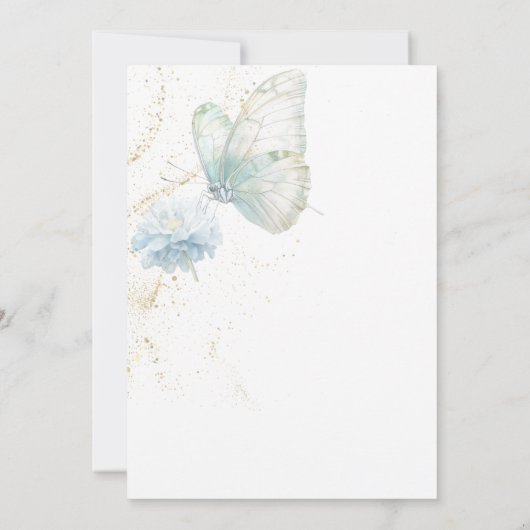 Soft Pastel Butterfly Kaart Moederdag Comfort (Achterkant)