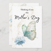 Soft Pastel Butterfly Kaart Moederdag Comfort (Voorkant / Achterkant)