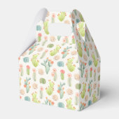 Soft Pastel Cactus & Succulent Pattern Bedankdoosjes (Voorkant Zijde)