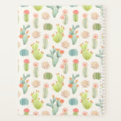 Soft Pastel Cactus & Succulent Pattern Planner (Achterkant)