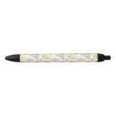Soft Pastel Cactus & Succulent Pattern Zwarte Inkt Pen (Voorkant)