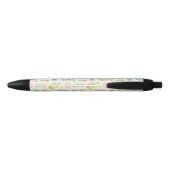 Soft Pastel Cactus & Succulent Pattern Zwarte Inkt Pen (Achterkant)