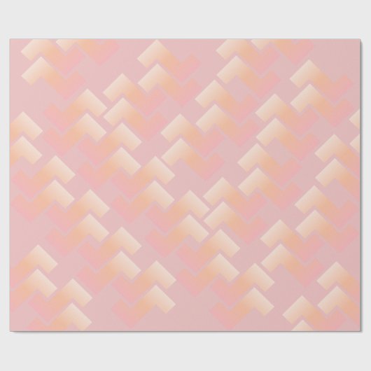 Soft Pastel Chevron Pattern Cadeaupapier (Vlak)