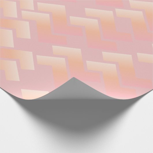Soft Pastel Chevron Pattern Cadeaupapier (Hoek)