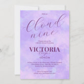 Soft Pastel Cloud Negen Vrijgezellenfeest Kaart (Voorkant)