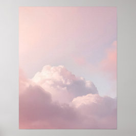 Soft Pastel Cloud Sky Art Print