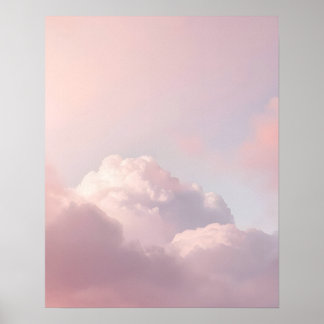 Soft Pastel Cloud Sky Art Print