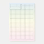 Soft Pastel Fauxbonichi Daily Planner GRID Post-it® Notes (Voorkant)