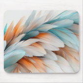 Soft Pastel Feathers Muismat (Voorkant)