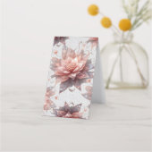 Soft Pastel Floral Folded Loyalty Card – Elegant  (Voorkant)