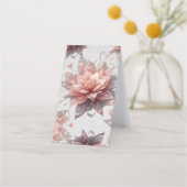 Soft Pastel Floral Folded Loyalty Card – Elegant (Achterkant)