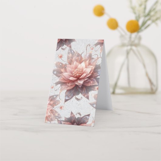 Soft Pastel Floral Folded Loyalty Card – Elegant  (Achterkant)