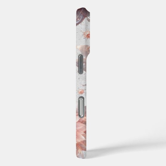 Soft Pastel Floral iPhone Case Lightweight Elegant (Achterkant / Rechts)