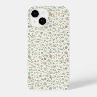 Soft Pastel Floral Pattern Cute Phone case iPhone 14 Hoesje