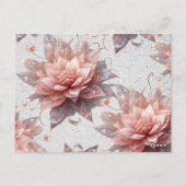 Soft Pastel Floral Postcard – Elegant Botanical Briefkaart (Achterkant)