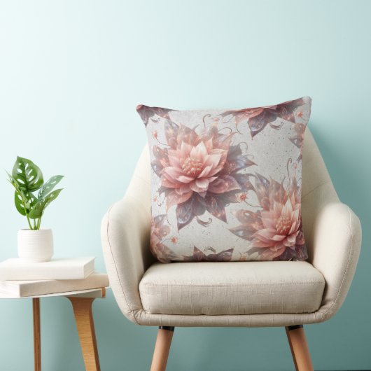 Soft Pastel Floral Throw Pillow 20x20 – Botanical  Kussen (Stoel)