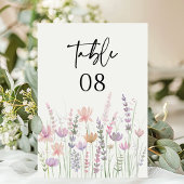 Soft Pastel Floral Wildflower Wedding Kaart