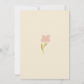 Soft Pastel Flowers Baby shower Kaart (Achterkant)