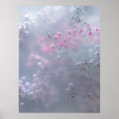 Soft pastel flowers in dreamy blur  poster (Voorkant)