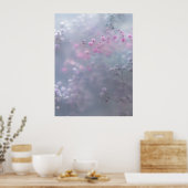 Soft pastel flowers in dreamy blur  poster (Keuken)