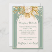 Soft Pastel Flowers Pampas Grass Boho Wedding Kaart (Achterkant)