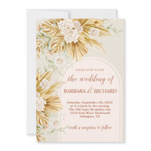 Soft Pastel Flowers Pampas Grass Boho Wedding