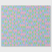 Soft Pastel Geometric Harlequin Cadeaupapier (Vlak)