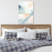Soft Pastel Geometry – Abstracte moderne kunst pri Canvas Afdruk (Insitu (Slaapkamer))