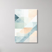 Soft Pastel Geometry – Abstracte moderne kunst pri Canvas Afdruk (Voorkant)