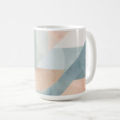 Soft Pastel Geometry – Abstracte moderne kunst pri Koffiemok (Voorkant rechts)