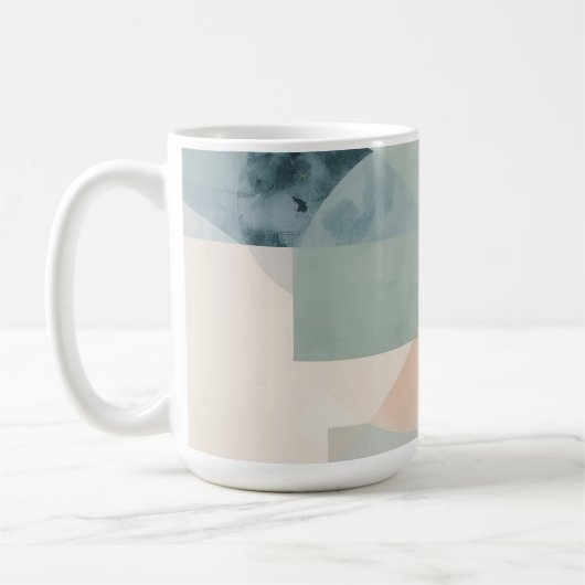 Soft Pastel Geometry – Abstracte moderne kunst pri Koffiemok (Links)