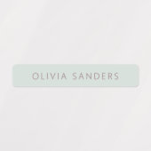 Soft Pastel Gepersonaliseerde School Naam Labels (Design 1)