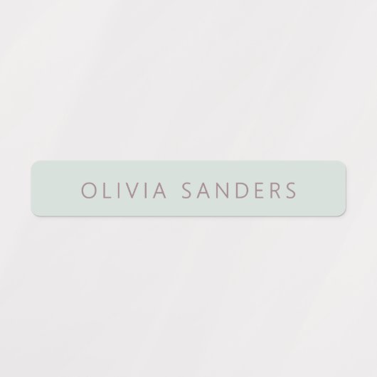 Soft Pastel Gepersonaliseerde School Naam Labels (Design 1)