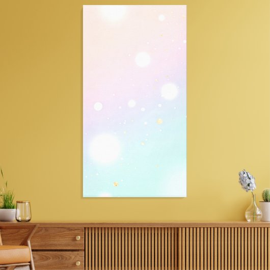 soft pastel gradient background is dotted canvas afdruk (Insitu (Woonkamer))