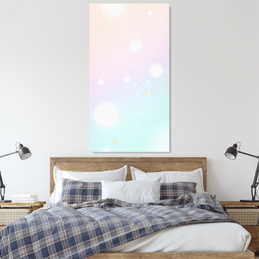 soft pastel gradient background is dotted canvas afdruk (Insitu (Slaapkamer))