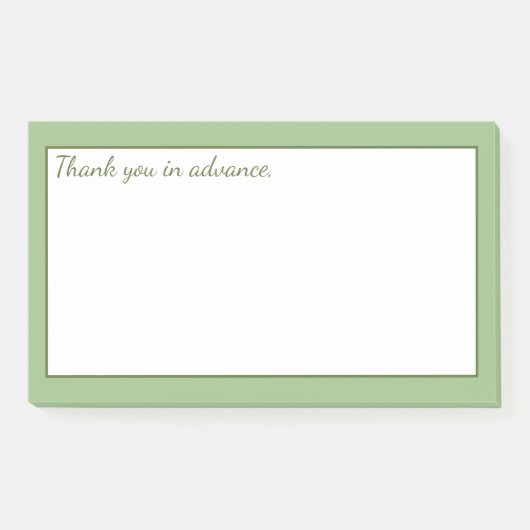 Soft Pastel Green Post-it® Notes (Voorkant)